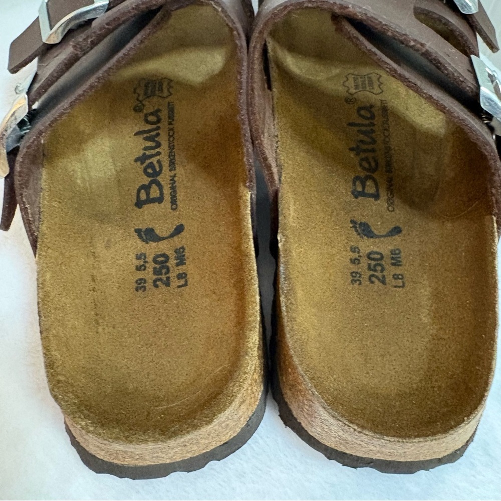 Betula by Birkenstock double strap leather sandals - Picture 3 of 7